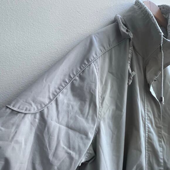 Vtg Blair Light Tan Cream Colored Coat Women 2XL Jacket Zipper Closure Polyester - Picture 4 of 8